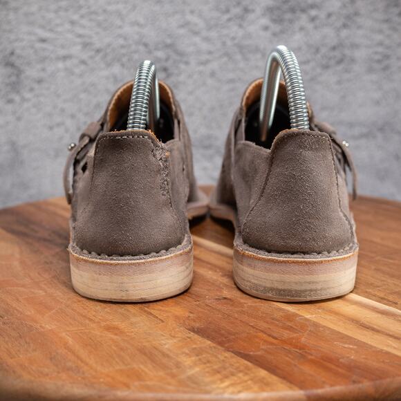 Vince Suede Slip On Loafers Womens 7 M Comfort Leather Shoes Buckle - Picture 4 of 7